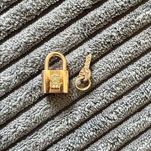 Pandora Gold Padlock Charm with Key